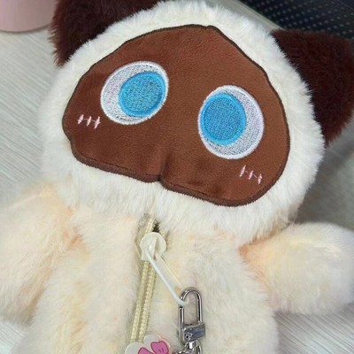 1PC Siamese Cat Plush Pencil Case Stuffed Animal Pen Storage Bag Stationery #lk