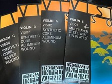 Thomastik Infeld 1 Set Vision Solo Violin Strings Set 4/4 Size Aluminum D