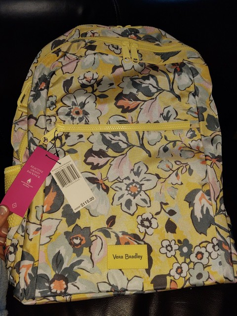 Sunny Garden Vera Bradley ReActive Grand Backpack yellow ...