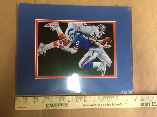 NEW Super Bowl XXI Broncos vs Giants Bryan Robley Custom Printed NFL Print art - Picture 6 of 11