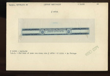 13 PANAMA 1941 LIQUOR REVENUE LARGE DIE PROOF INDEX COPY CARDS ABNC ARCHIVES