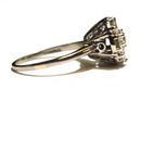 14k white gold 1.61ct VS G diamond cluster fancy ring 4.6g estate womens 7 — photo 6