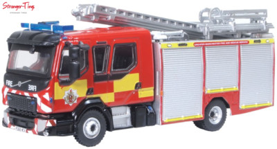 Oxford Diecast Volvo FL Emergency One Pump Greater Manchester F & R Service 