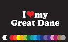 I Love My Great Dane Sticker Vinyl Decal Window Dog Puppy Giant Breed Marmaduke