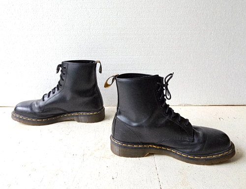Dr. Martens 1460 Lace Up Boots Doc Martens Black Made in England UK 13 US 14 - Picture 2 of 6