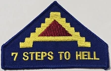 ARMY 7th ATC ARMY TRAINING COMMAND color 4" Patch Dress Uniform  7 Steps To Hell