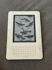 Amazon Kindle 2nd Generation Model D00701 White Ereader Good Working Condition