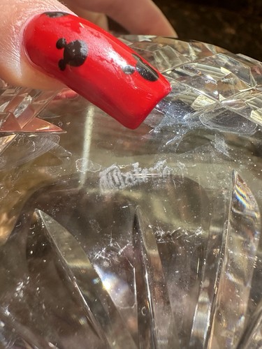 Vintage Waterford Crystal Lismore Collection Scalloped Edge Bowl 9" x 4" - Picture 8 of 9
