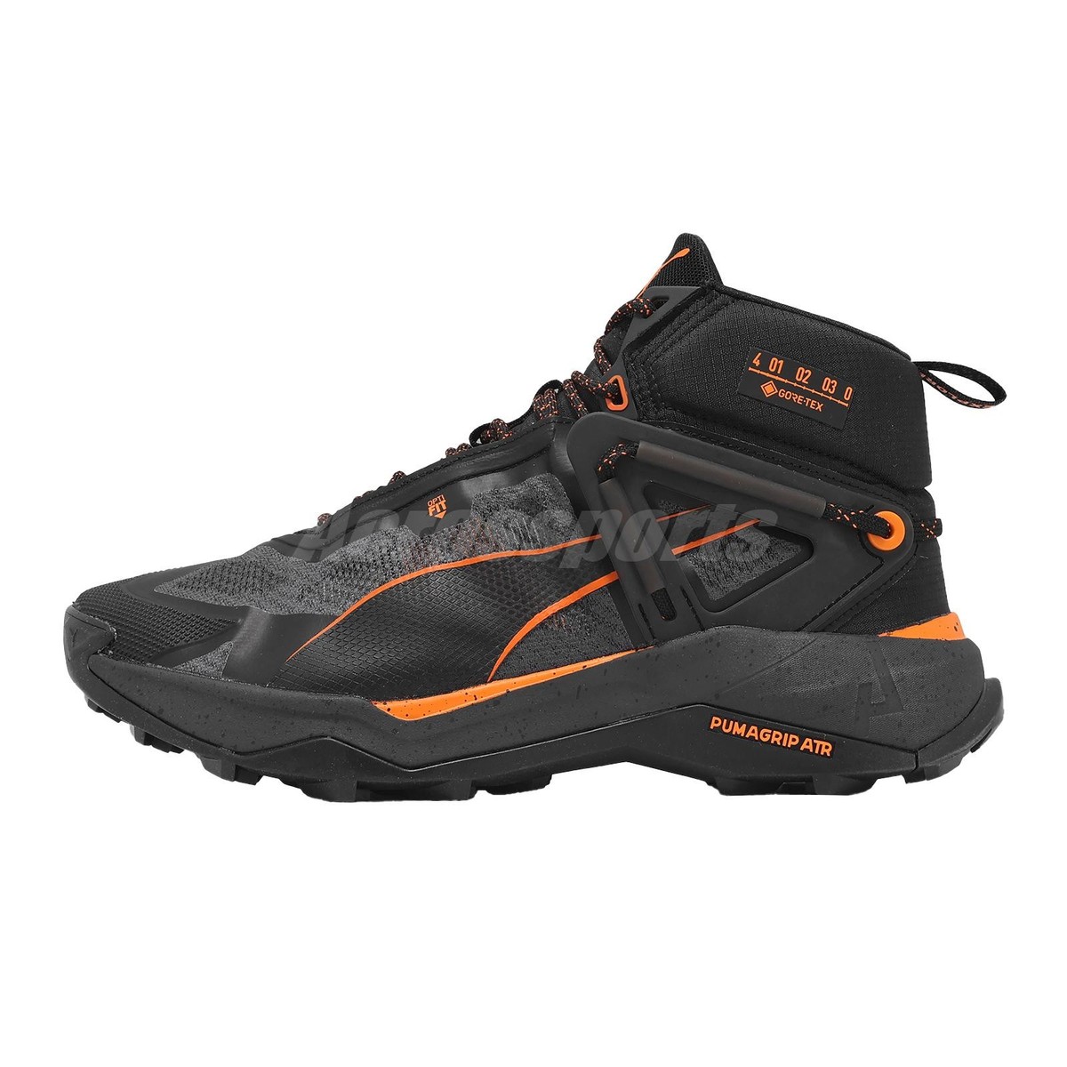 Puma Explore Nitro Mid GTX Gore-Tex Black Orange Men Trail Running