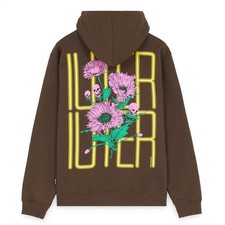 IUTER FELPA SPINE SKULLS HOODIE  COD. 24SISH89  COL. BROWN (MARRONE)
