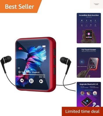 MP3 Player Bluetooth 5.3 Full Touch Screen Color Screen mini MP3 Player, HiFi...