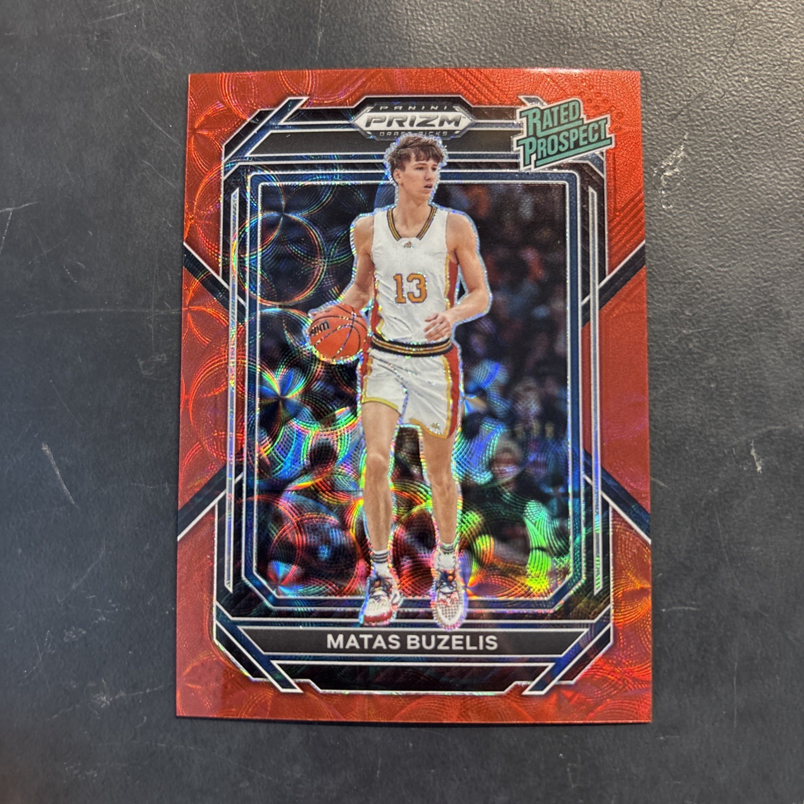 2023-24 Prizm Draft Picks Matas Buzelis RC /88 Red Choice Rated Prospect