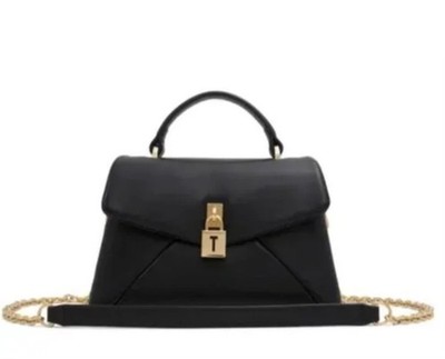 Ted Baker Poppy Mini Satchel Purse/Crossbody Leather Black | eBay