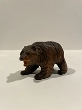 Vintage Hand Carved Wooden Bear - Japanese style carving