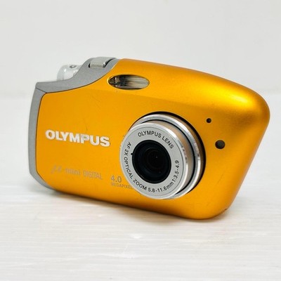 【動作確認済み】OLYMPUS μ-mini DIGITAL オレンジ OLYMPUS μ-mini Orange Compact Digital Camera Tested Working Seller