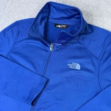 The North Face Jacket Women's Sz L Tech Mezzaluna Full Zip Lightweight Blue