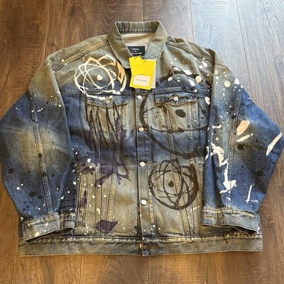 $600 NWT Marc Jacobs X Futura Graffiti Denim Jacket Vtg Unkle XL Runs LARGE Rare