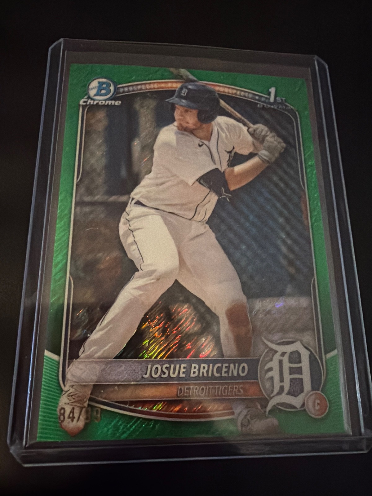 RARE 2025 Bowman Josue Briceno #BCP-13 Chrome 1st Green  Shimmer Refractor /99