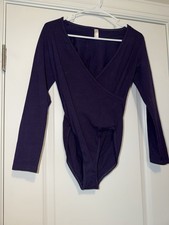 AMERICAN APPAREL Purple Bodysuit Size M