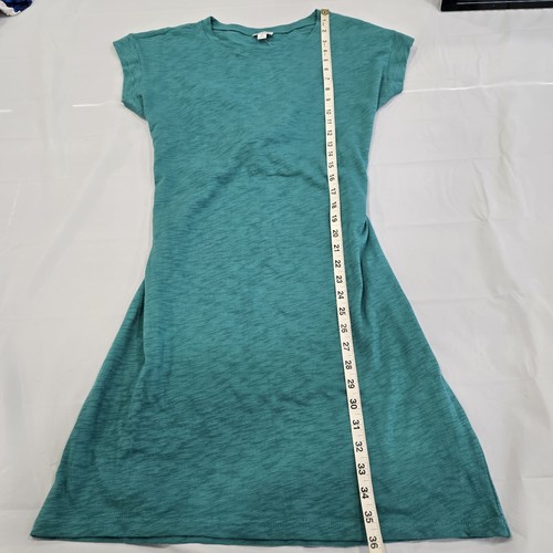 J. Crew Factory Short-sleeve tie-waist T-shirt dress Teal Green Size Medium New - Picture 14 of 14