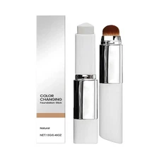 Color-Changing 2-In-1 Foundation Stick - Lightweight & Moisturizing for All Skin