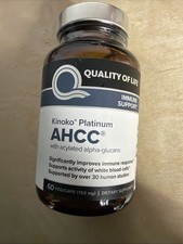Quality of Life Premium Kinoko Platinum AHCC    750 mg   60 Veggie Caps-USA