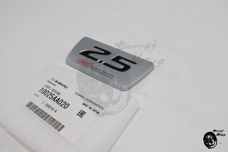 SUBARU genuine Forester STI SG 2.5 Engine Badge Emblem JDM 10025AA020 New - Image 4 of 4