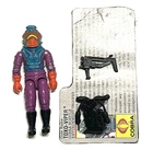 Vintage 1988 Hasbro G.I. Joe Cobra Toxo Viper Loose Complete 3.75” W/ File Card
