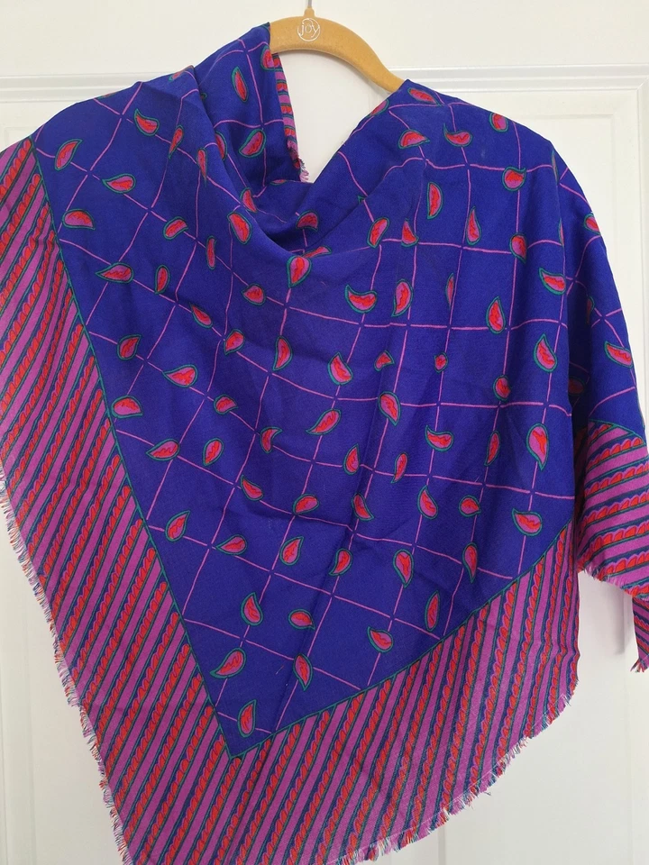 Bufanda de lana y seda multicolor Givenchy Foto 2 de 4