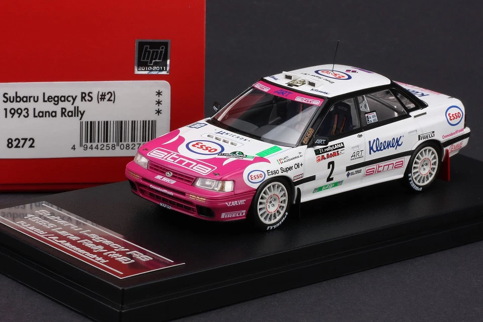SUBARU LEGACY RS #2 1993 LIATTI ALESSANDRINI LANA RALLY HPI MIRAGE 8272 1/43 - Immagine 4 di 4
