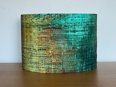 Grün-gelber Lampenschirm Tim Holtz Tim Holtz Piano Sorte Stoff türkis