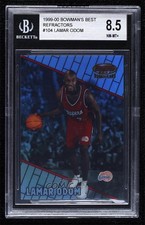 1999-00 Bowman's Best Refractor 296/400 Lamar Odom #104 BGS 8.5 4vc