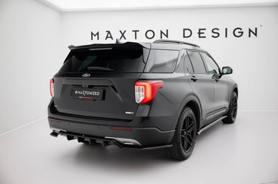 Maxton Design Heckspoiler Lippe passend für Ford Explorer XLT Mk6 schwarz Hochgl