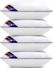 Decorative 18x18 Pillow Inserts Set of 4 - Square Throw 18 Pillows ， 100% Cotton