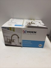 Moen Caldwell WS84667SRN Centerset 2-Handle Lever Spot Resist Nickel WaterSense