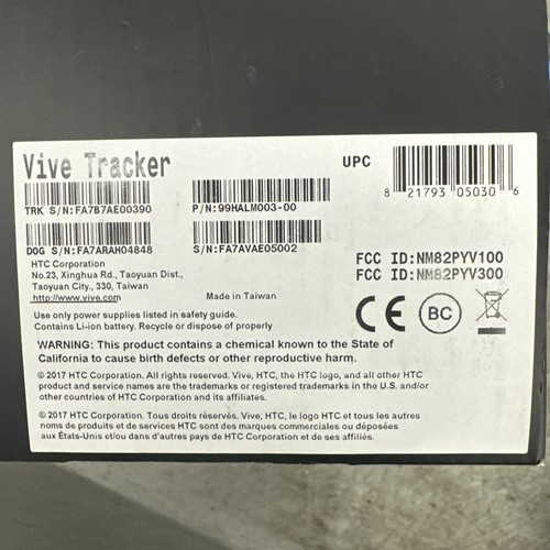 HTC VIVE VR System Tracker 1.0 NUOVO SCATOLA APERTA - Nero 99HALM003-00 - Foto 2 di 3