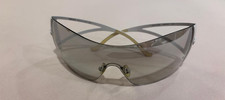 Vintage VERSACE Y2K White Rimless Metal Wrapa...