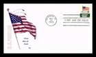 US COVER FLAG OVER WHITE HOUSE 6C FIRST DAY ISSUE MARQ CACHET