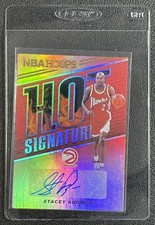 STACEY AUGMON 2018-19 PANINI HOOPS #HS-SAG HOT SIGNATURES AUTO HAWKS