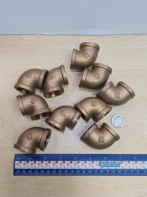 10 ELBOW PIPE 90 DEG (FPT) - 3/4'' - SCH-40 LF Brass Fastenal