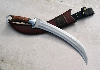 #ad #ad Viking Style Machete Sword Handmade 21#x27;#x27; Carbon Steel Blade Hunting Sword $97.99