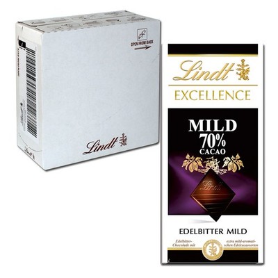 (43,61 /1kg) Lindt Excellence Mild 70% Cacao 100g Schokolade 20 Tfl