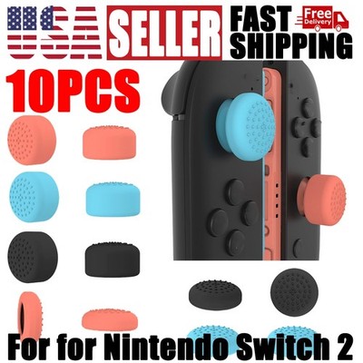 10Pcs Thumb Stick Grip Joystick Cap Cover Analog for Nintendo Switch 2