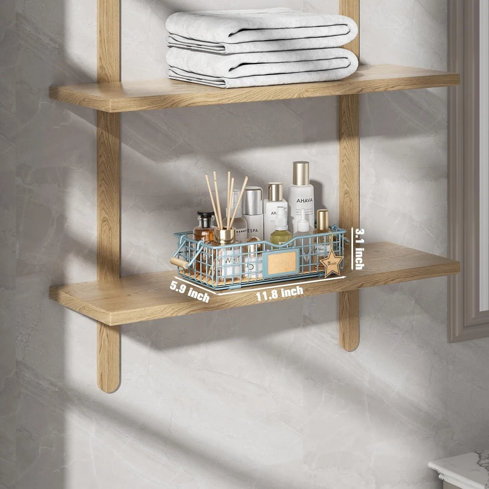 Bathroom Organizer Basket with Handles -Bathroom Organizers and Storage Cabinets - Image 2 of 4