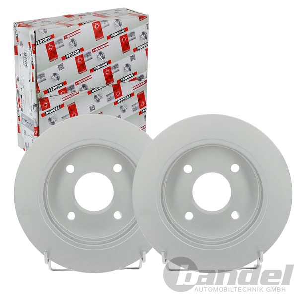 2X Ferodo 253Mm Bremsscheiben BelÜFtet Hinten Passend FüR Ford Cougar Mondeo Sco-image