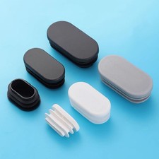 Oval Plastic Pipe Tube Tubing Blanking Plugs End Caps Inserts Furniture Feet