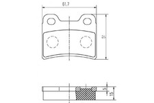 Bremsbelagsatz Scheibenbremse Hinterachse für FORD ESCORT V Cabriolet Turnier