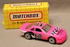 MATCHBOX MINT IN BOX PINK T BIRD STOCK CAR #7   t