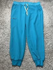 NWT Figs Zamora Jogger 2.0 Teal Green Womens Large Pockets Scrubs Hospital Nurse