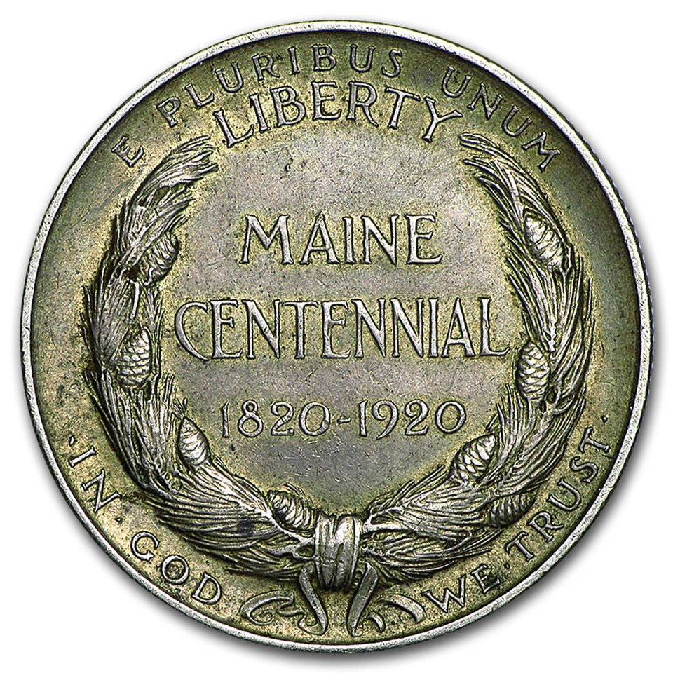 1920 Maine Centennial Half Dollar XF - Image 2 of 2